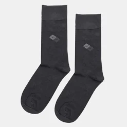 Discount Chaussettes tissu chiné imprimé losanges damiers Homme Homme Chaussettes