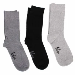 Hot Chaussettes unies lot x3 coton stretch Femme Femme Vetements De Sports Femme|Chaussettes