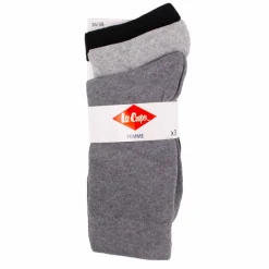Hot Chaussettes unies lot x3 coton stretch Femme Femme Vetements De Sports Femme|Chaussettes