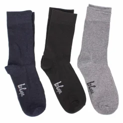 Hot Chaussettes unies lot x3 coton stretch Femme Femme Vetements De Sports Femme|Chaussettes