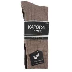 Sale Chaussettes ville en maille cotelé lot de 7 paires Homme Homme Chaussettes