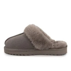 Discount Chausson fourré fausse fourrure semelle épaisse Femme Femme Chaussons