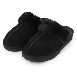 Clearance Chausson fourré fausse fourrure semelle épaisse Femme Femme Chaussons