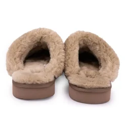 Outlet Chausson fourré fausse fourrure semelle épaisse Femme Femme Chaussons