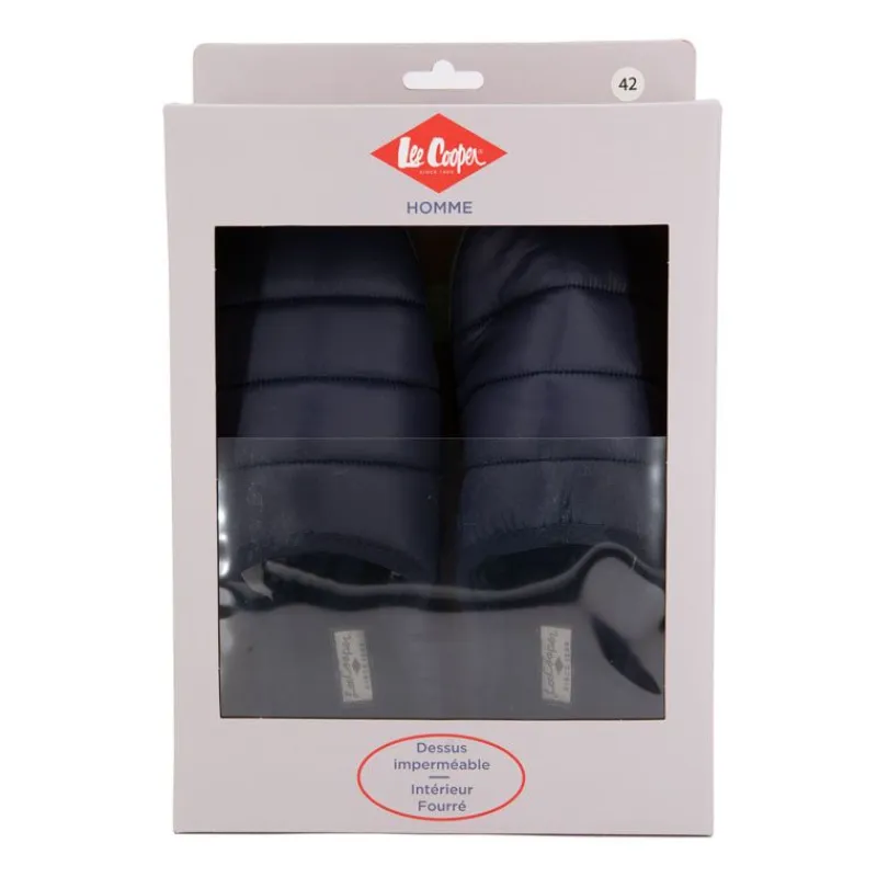 Hot Chausson matelassé doublé fausse fourrure Oceano Homme Homme Chaussons