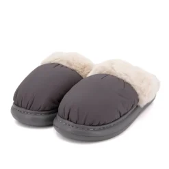 Clearance Chausson tissu intérieur fourré Sirine Elinara semelle contrastée Femme Femme Chaussons