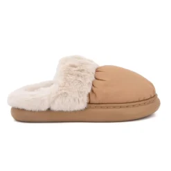 Hot Chausson tissu intérieur fourré Sirine Elinara semelle contrastée Femme Femme Chaussons