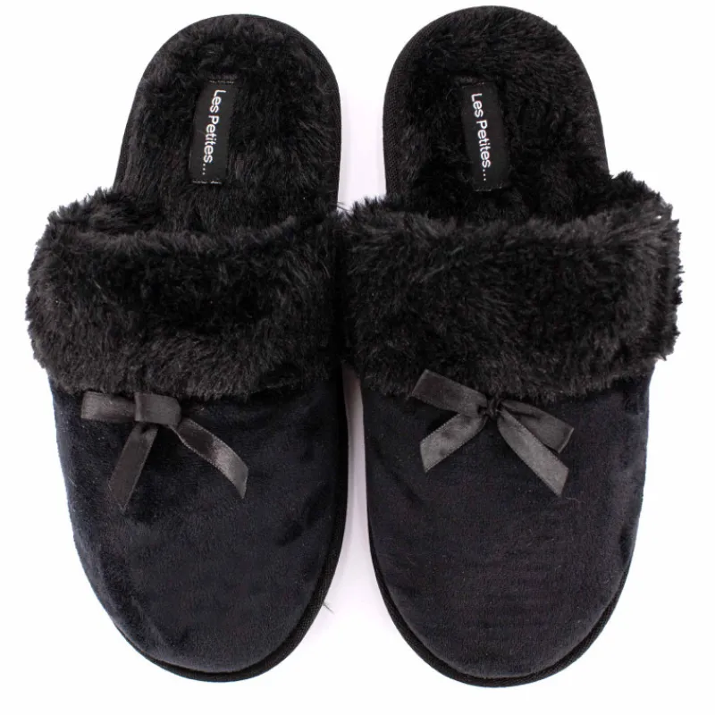 Chaussons fausse fourrure noeud Carmeline Femme Femme Chaussons