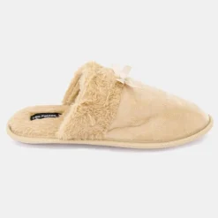 Chaussons fausse fourrure noeud Carmeline Femme Femme Chaussons