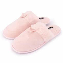 Clearance Chaussons fausse fourrure noeud Carmeline Femme Femme Chaussons