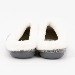 Clearance Chaussons sabina moutonné avec tweed Femme Homme Chaussons