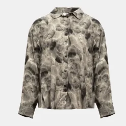 New Chemise à motif fluide Femme Femme Haut, Chemise