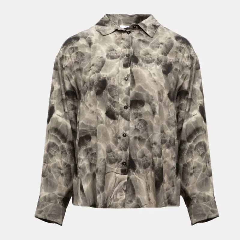 New Chemise à motif fluide Femme Femme Haut, Chemise