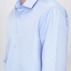 Sale Chemise à petits carreaux en coton Homme Homme Chemise