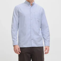 New Chemise à rayures infinity oxford coton Homme Homme Chemise