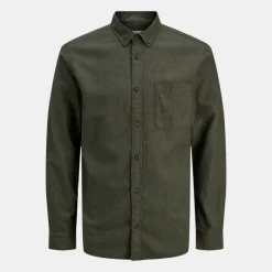 Clearance Chemise ajustée coton mélangé regular fit Homme Homme Chemise