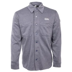 Chemise chinée Netanel boutons clips Homme Homme Chemise