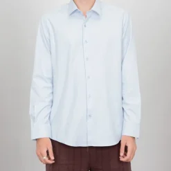New Chemise classique coton à enfiler Homme Homme Chemise