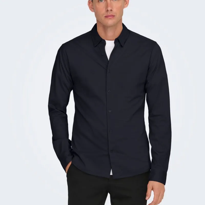 Hot Chemise classique robin coton slim fit Homme Homme Chemise