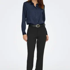 New Chemise col à sequins fifi effet satiné regular Femme Femme Haut, Chemise