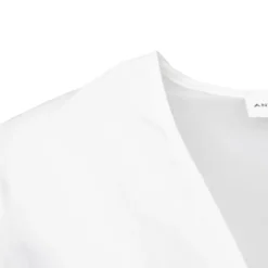 Online Chemise crop karo décolleté V couleur unie Femme Femme Haut, Chemise