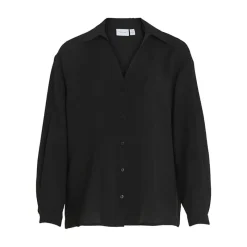 Clearance Chemise Domira col v black beauty Femme Femme Haut, Chemise