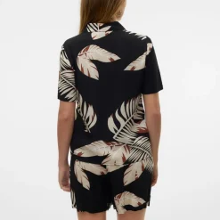 Online Chemise easy black fioni avec imprimé tropical Femme Femme Haut, Chemise