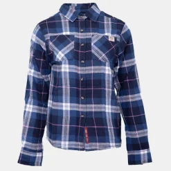 Clearance Chemise en coton bucheron Austin bleue Femme Femme Haut, Chemise