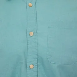 Sale Chemise en lin coton couleur unie Homme Homme Chemise