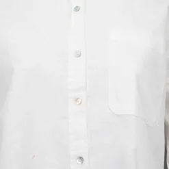 Sale Chemise en lin orana avec coeur brodé jaune Femme Femme Haut, Chemise