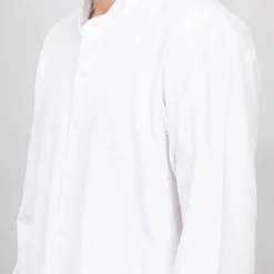 Best Chemise estivale coton col mao Homme Homme Chemise