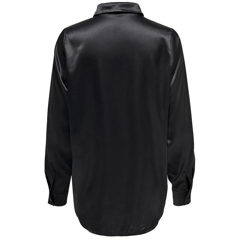 Chemise longue e effet soie Femme Femme Haut, Chemise