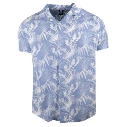 Online Chemise manches courtes imprimée tropical en viscose Homme Homme Chemise