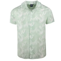 Online Chemise manches courtes imprimée tropical en viscose Homme Homme Chemise