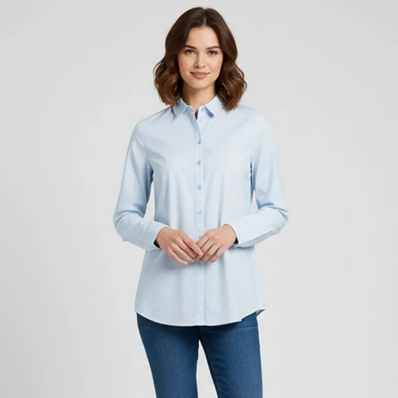 Online Chemise manches longues à rayures Femme Femme Haut, Chemise