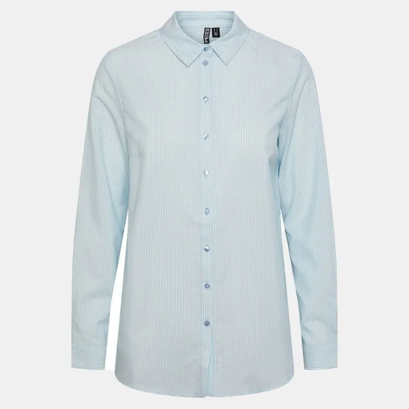 Online Chemise manches longues à rayures Femme Femme Haut, Chemise