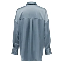 Best Chemise Marta effet satiné à manches longues Femme Femme Haut, Chemise