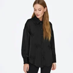 Sale Chemise Marta effet satiné à manches longues Femme Femme Haut, Chemise