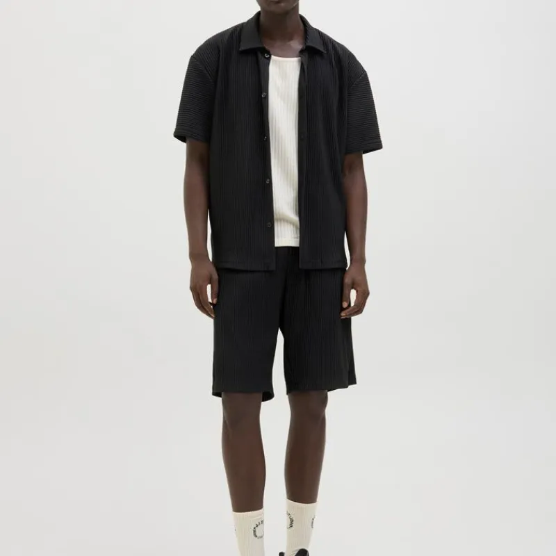 Hot Chemise sergé manches courtes interlude Homme Homme Chemise