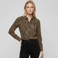 Online Chemise sierra imprimé léopard regular Femme Femme Haut, Chemise