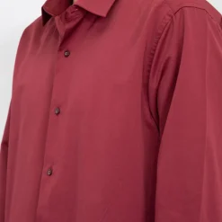 Clearance Chemise unie coton classique Homme Homme Chemise