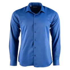 New Chemise unie manches longues regular Homme Homme Chemise