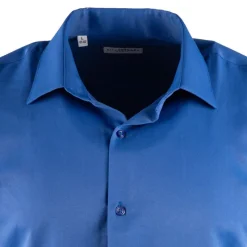 New Chemise unie manches longues regular Homme Homme Chemise