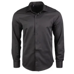 Outlet Chemise unie manches longues regular Homme Homme Chemise
