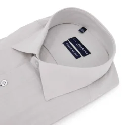 Clearance Chemise unie regular fit coton aspect lin Homme Homme Chemise