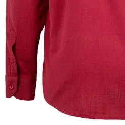 Chemise unie regular fit coton aspect lin Homme Homme Chemise