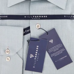 Outlet Chemise unie regular fit coton aspect lin Homme Homme Chemise