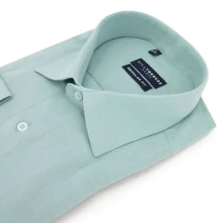 Outlet Chemise unie regular fit coton aspect lin Homme Homme Chemise