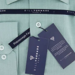 Outlet Chemise unie regular fit coton aspect lin Homme Homme Chemise