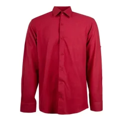 Outlet Chemise unie regular fit coton aspect lin Homme Homme Chemise